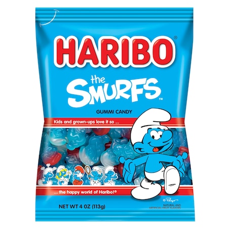 Haribo Haribo Confectionery Smurfs 4 oz., PK12 30501